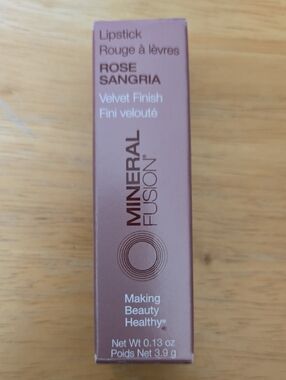 MINERAL FUSION Lipstick ROSE SANGRIA Velvet finish Vegan NEW